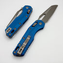 Microtech Knives MSI RAM LOK Cerakote Blue Polymer & Apocalyptic Full Serrated M390MK 210T-12APPMCBL