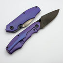 Tuya Knife Dino Purple Titanium Framelock Handle & DLC S90V