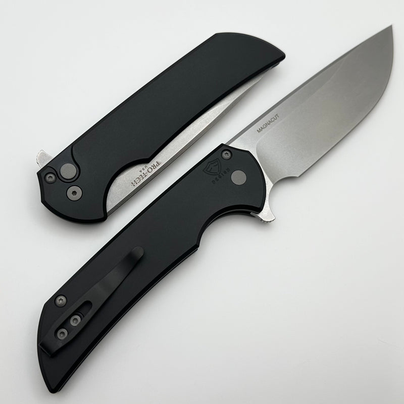 Pro-Tech Mordax Black Handle & Stonewash MagnaCut MX101