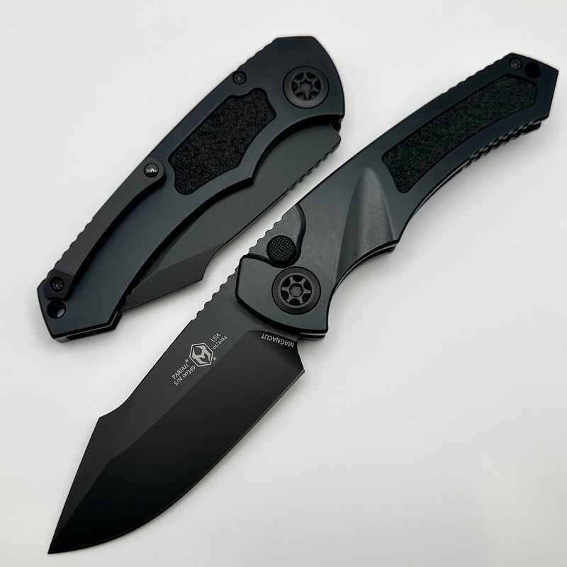 Heretic Knives Pariah Auto Black Tactical & Black MagnaCut H048-4A-T