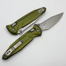 Microtech Socom Delta Ram-Lok w/ OD Green Aluminum Handles & Stonewash M390MK 159RL-10OD