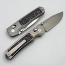 Remette RT Aurora Titanium Handles w/ Carbon Fiber Inlays & M390