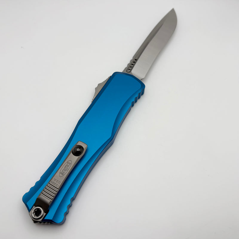 Microtech Knives Hera II Satin Recurve w/ Blue Handle 1705-4BL