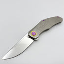 Holt Bladeworks Renegade w/ Blizzard Titanium Handles & Near Mirror M390 141