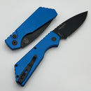 Discontinued Pro-Tech PT Plus Blue Aluminum Handle & DLC MagnaCut Blade PT203-Blue