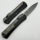 Microtech Glykon Apocalyptic Partial Serrated Bayonet w/ Bead Blast Overlay 184-11AP