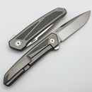 Pena X Series Cobra Flipper w/ Titanium Frag Dark Bead Blast Inlays & CPM-M4