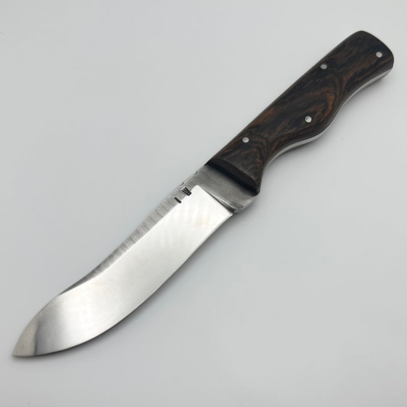 Iron Witness Classic Drop Point Skinner Fixed Blade  w/ Bocote Handles & 1075 Blade