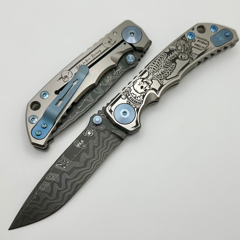 Spartan Blades Harsey Folder 2023 Memento Mori Edition w/ Damascus