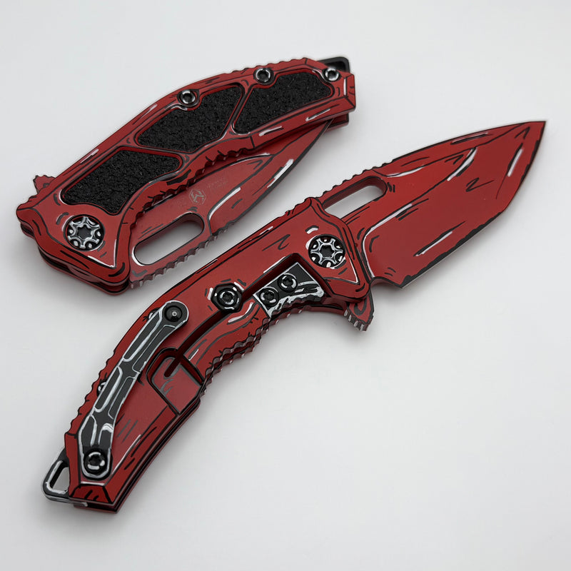 Heretic Knives Medusa Cel Shade Red Handles w/ MagnaCut H009-CS-RD