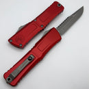 Microtech Knives Combat Troodon Gen III Apocalyptic Interceptor w/ Red Handle Signature Series 1217-10APRDS