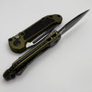 Microtech Knives LUDT Gen III Black Drop Point w/ OD Green Handle 1135-1OD