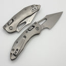 Marfione Select Manual M-Stitch RAM LOK Slab Side Titanium Handles w/ Bronze Accents & Stonewash M390MK 169MRL-10MS1