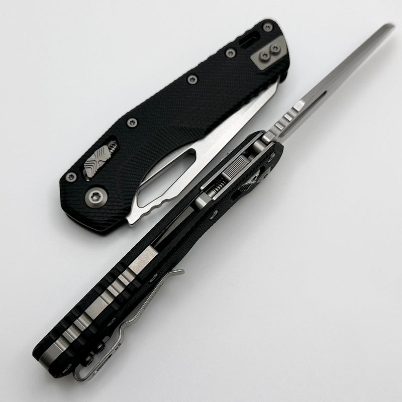 Microtech Knives MSI RAM LOK Black Fluted G-10 & Stonewash M390MK 210-10FLGTBK