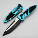 Microtech Socom Elite Auto w/ Turquoise Handles & Black Tanto 161A-1TQ