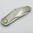 Holt Bladeworks Renegade w/ Hammered Titanium Handles & Stonewash M390 128