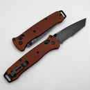 Benchmade Bailout Burnt Copper Aluminum Handles & Serrated DLC Battlewash MagnaCut 537SBK-07