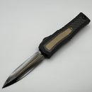 Marfione Custom Atreus w/ DLC Cracked Ice D/E M390MK & Black Aluminum Handle w/ Carbon Fiber & Bronze Titanium Inlay Accents