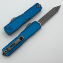 Microtech UTX-70 Gen IV w/ Blue Handle & Apocalyptic Spartan M390MK 12494-10APBL