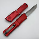 Microtech Knives Combat Troodon Gen III Stonewash Tanto w/ Red Handle 1144-10RD