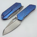 Remette RT Woodpecker w/ Blue Crystallized Titanium Handles & M390 RTWP-IB