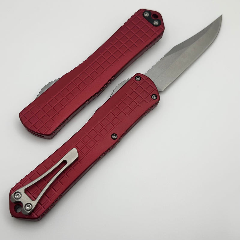 Heretic Knives Manticore X Red Frag Handle & Stonewash Bowie MagnaCut H030BF-2A-RED