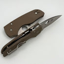 Spyderco Lil' Native Brown G-10 Handles & CPM 15V Sprint Run C230GPBN15V