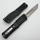 Marfione Custom Knives Combat Troodon LT Gen III Cracked Ice Hellhound w/ Hefted Black Handle & Flamed Accents