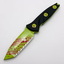Microtech Socom Alpha Mini Tanto Zombie Tech Full Serrated Signature Series 114M-3Z