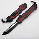 Heretic Hydra V3 Red Camo Aluminum Handle & Two Tone Cerakote Tanto MagnaCut H006-10A-RCAMO