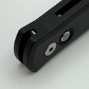 Blemish Pro-Tech Godson w/ Black Handle & Mother of Pearl Button w/ Satin 120CV Blade 721-MOP 20CV