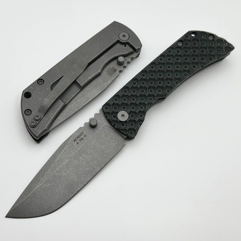 McNees Performance Machined Mac 2 3.5" Gen 2 F Atomic Green/Black G-10 & Ti w/ MagnaCut