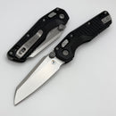 Microtech MSI RAM LOK Mini Black Frag Aluminum Handles w/ Stonewash M390MK 210M-10FR