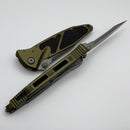 Microtech Socom Elite Single Edge Apocalyptic Standard Manual & OD Green 160-10APOD