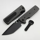 Chaves Knives N.T.A.K w/ Black Micarta & Black Tanto Elmax - Blue Label