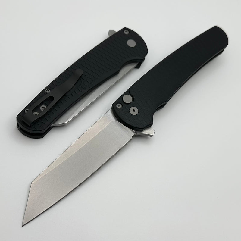 Pro-Tech Malibu Black Dragon Scale Handle & Stonewash MagnaCut Reverse Tanto Blade 5435