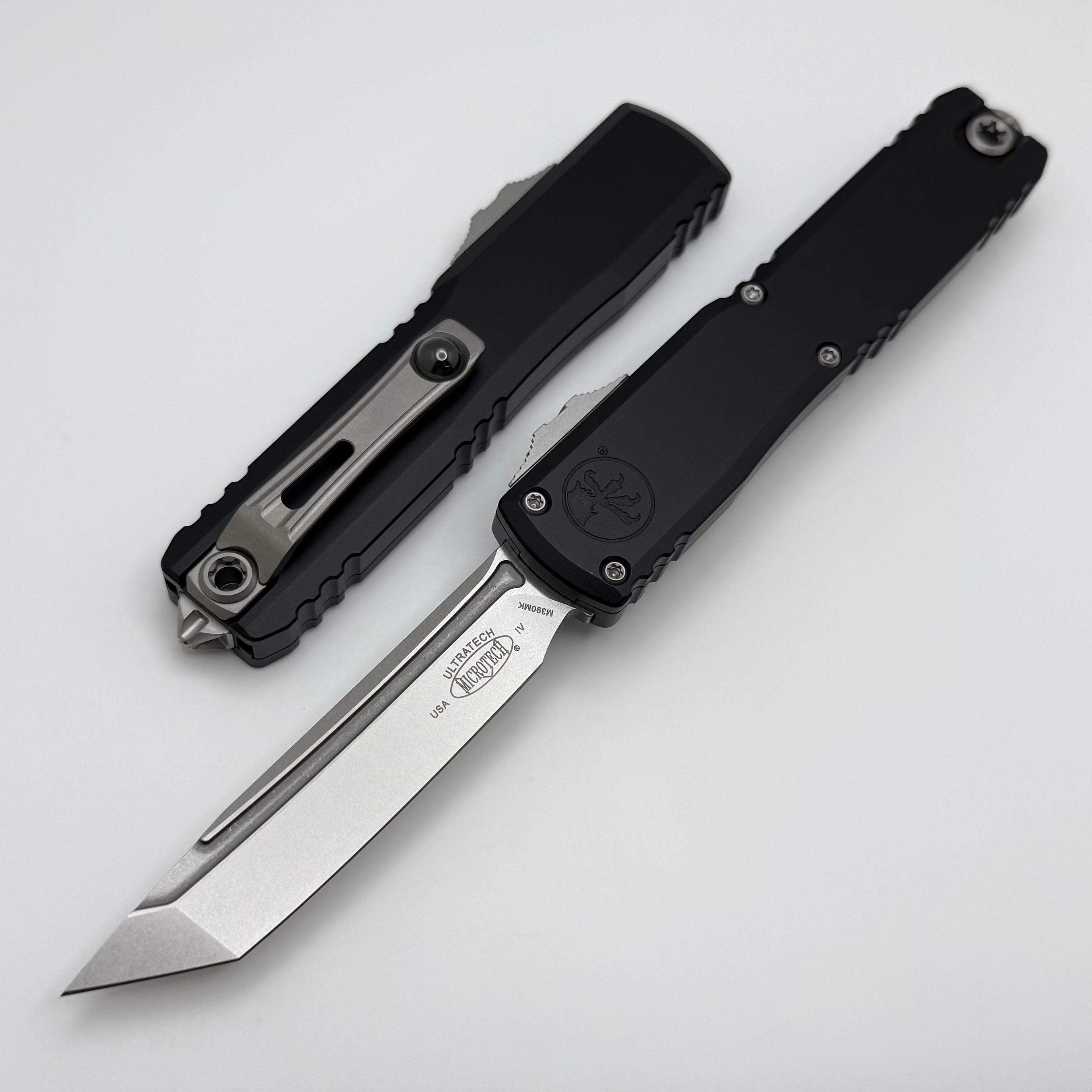Factory Blem Microtech Ultratech Gen IV T/E Stonewash Standard w/ Blac