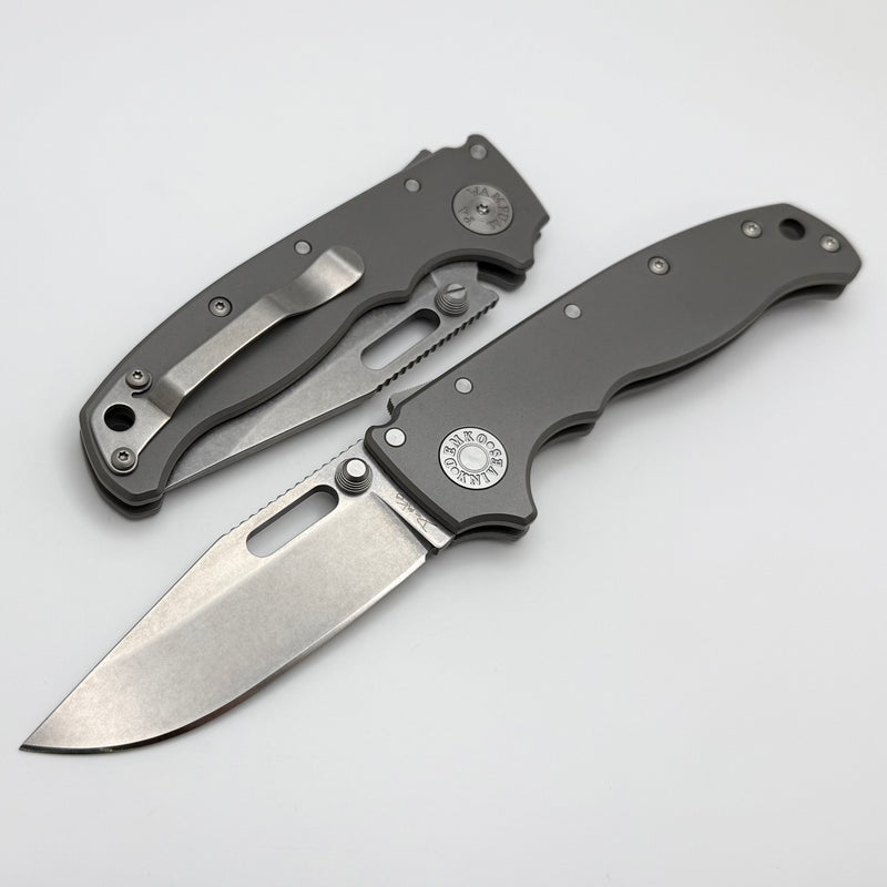 Demko AD20.5 3V Clip Point & Smooth Titanium