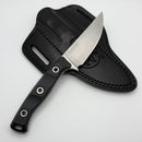 Microtech Akris w/ Black G-10 Handles & Stonewash M390MK 95-10BK-2