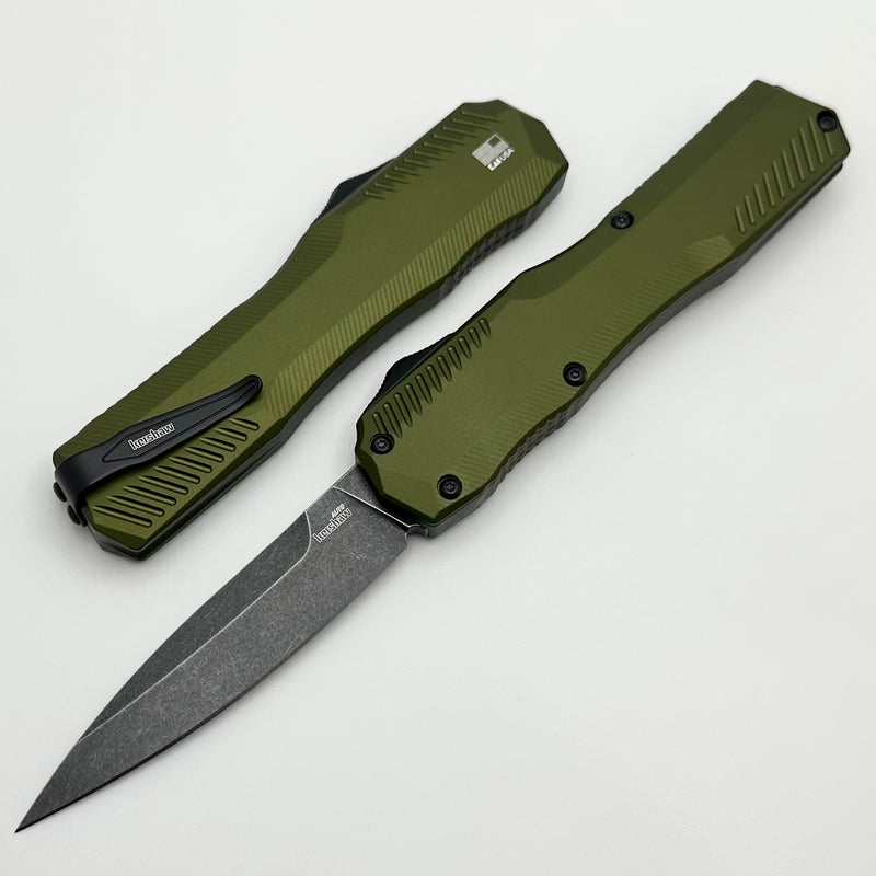 Kershaw Livewire Olive Green Aluminum & Blackwash MagnaCut 9000OLBW