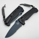 Benchmade Adira Tempest Gray Grivory & Cerakote Blue Serrated MagnaCut 18060SBT-01