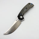 Reate Knives PL-7 Green/Black Micarta Handles & Satin Nitro-V