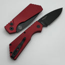 Discontinued Pro-Tech PT Plus Red Aluminum Handle & DLC MagnaCut Blade PT203-Red