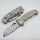 Demko Knives MG AD20 w/ Tan G10 Handles & CPM-3V Shark Foot