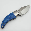 Mechforce Guillot Collab Kestral Fixed Blade w/ Blue Carbon Fiber Handle & M390