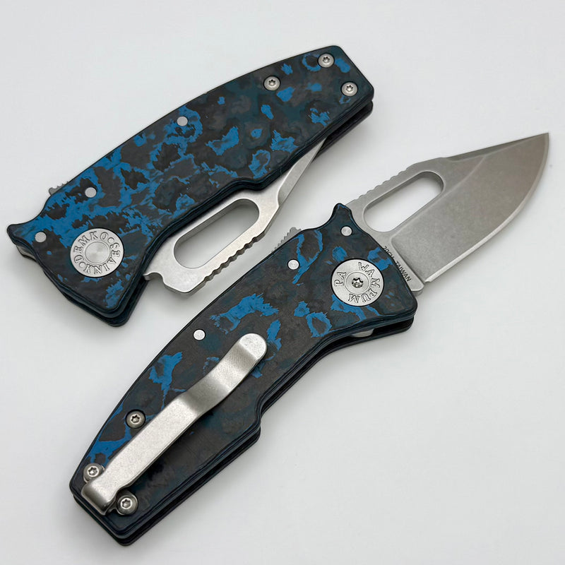 Demko Nano Shark w/ Artic Storm Carbon Fiber Handles & Clip Point CPM-20CV