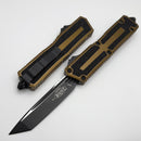Microtech Scarab 2 Gen 3 Black Spine Fluted Tanto w/ Tan Handle 1279-1TA