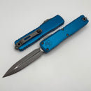 Microtech Ultratech Gen IV D/E Apocalyptic Standard w/ Blue Handle 11224-10APBL