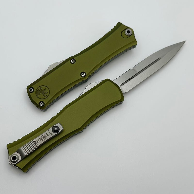 Microtech Knives Mini Hera Stonewash Bayonet M390MK & OD Green 1701M-10OD