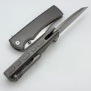 Chaves Knives Street Sangre Flipper w/ Titanium Integral Handle & Belt Finish M390